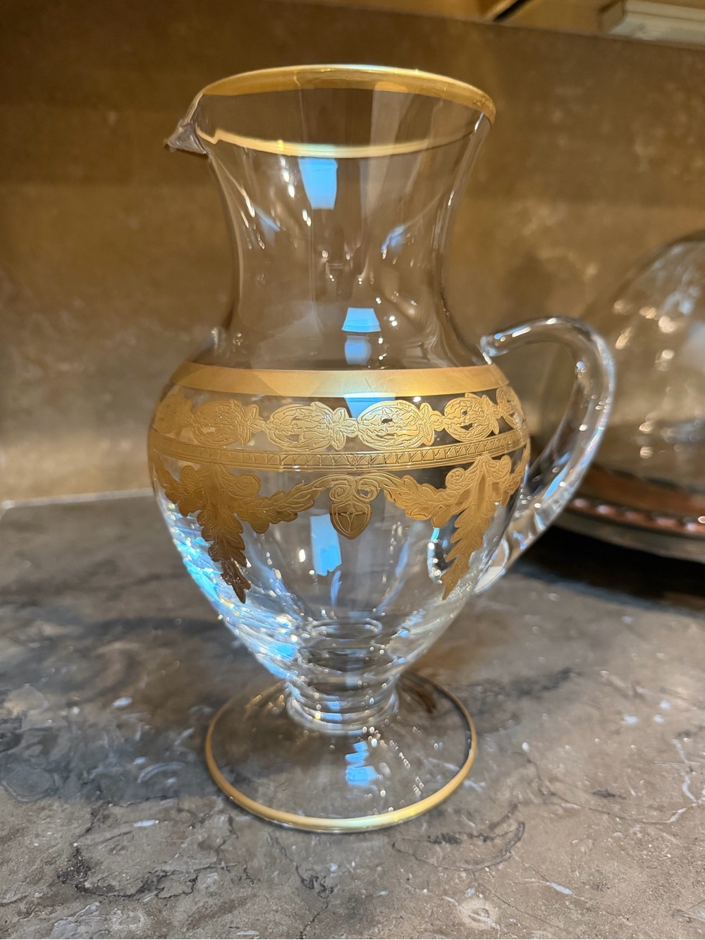 Arte Italica Rare Vetro Gold pitcher
